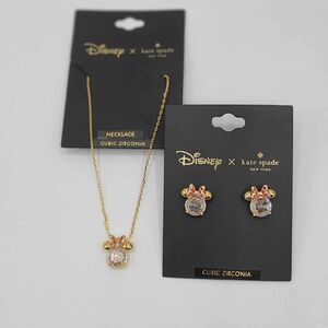 Kate Spade Disney Minnie Mouse Earring Necklace Set NWT!  NEW! Great Gift